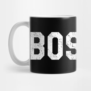 Boston Vintage Distressed Mug